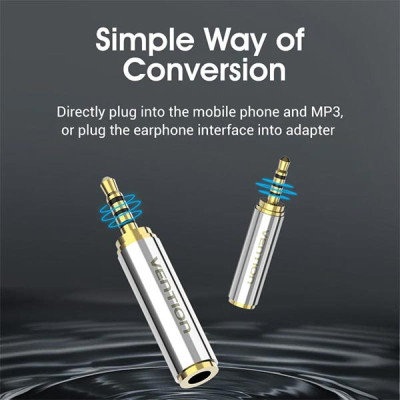 image of VENTION VAB-S02 2.5mm to 3.5mm Audio Adapter with Spec and Price in BDT