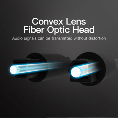 image of VENTION BAEBJ  Optical Fiber Audio Cable 5M Black with Spec and Price in BDT
