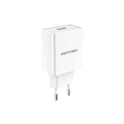 image of VENTION WML-CH07-EU-W 1-Port USB Wall Charger (12W) EU-Plug - White with Spec and Price in BDT