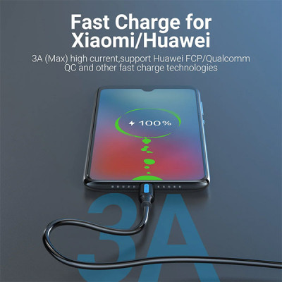 image of Vention COZBG USB Type C 3A Fast Charging Cable with Spec and Price in BDT