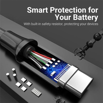 image of Vention COZBG USB Type C 3A Fast Charging Cable with Spec and Price in BDT