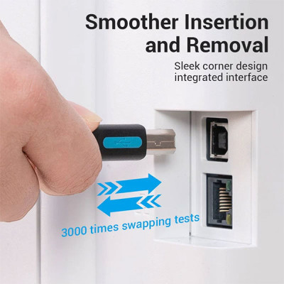 image of Vention CQUBG USB-C to USB-B Printer Cable with Spec and Price in BDT