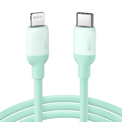 image of UGREEN US387 (20308) USB-C to Lightning Silicone Cable 1m (Green) with Spec and Price in BDT