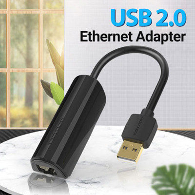 image of VENTION CEGBB USB 2.0 to 100Mbps Ethernet Adapter - 0.15m with Spec and Price in BDT